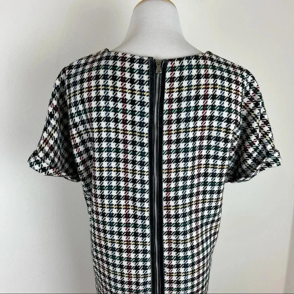 Zara Multi-colored Checked Tweed Dress Size XS - Picture 10 of 12
